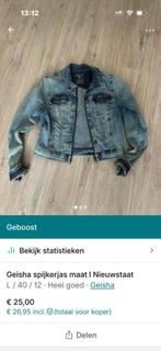 Geisha spijkerjas l, Ophalen of Verzenden, Zo goed als nieuw, Blauw