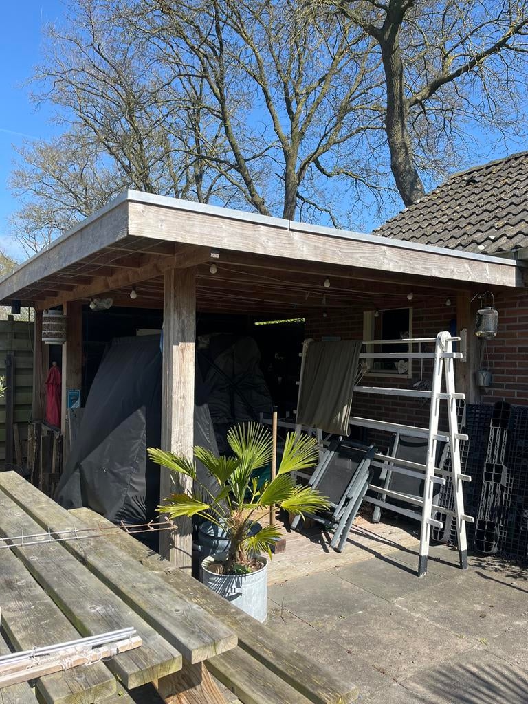 Houten overkapping 300x360cm, Ophalen, Gebruikt, Overige typen