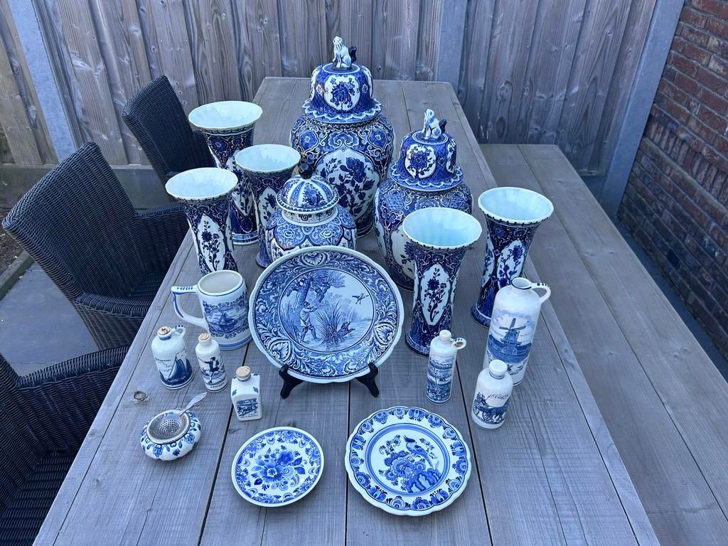 Grote collectie Delfts Blauw aardewerk, Antiek en Kunst, Ophalen