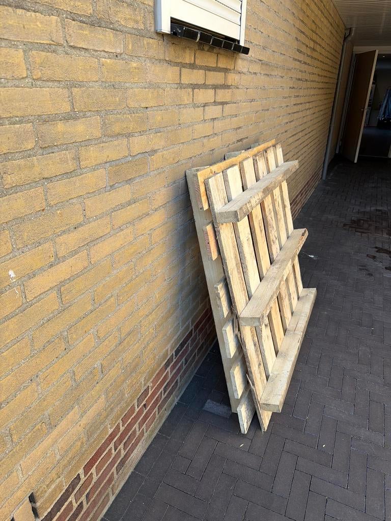Gratis af te halen: 2 houten pallets, Ophalen, Gebruikt, Pallet