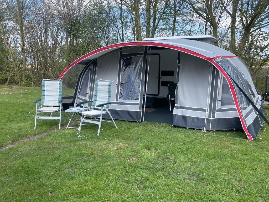 Te koop: Fortex Aronde voortent voor Kip Kompakt 37KK, Ophalen, Zo goed als nieuw, Ten Cate All Season 200g/m2