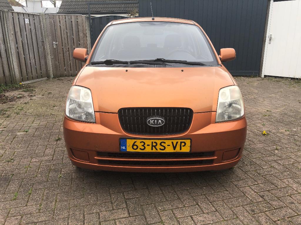 Kia Picanto 1.0 LX 2005 Oranje, Auto's, Kia, Particulier, Picanto, ABS, Airbags, Bluetooth, Boordcomputer, Digitale radio-ontvangst