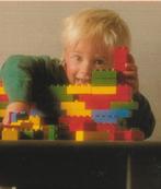 Retro reclame 1987 Bambix kinder pap jongetje met Lego Duplo, Verzamelen, Verzenden, Overige typen