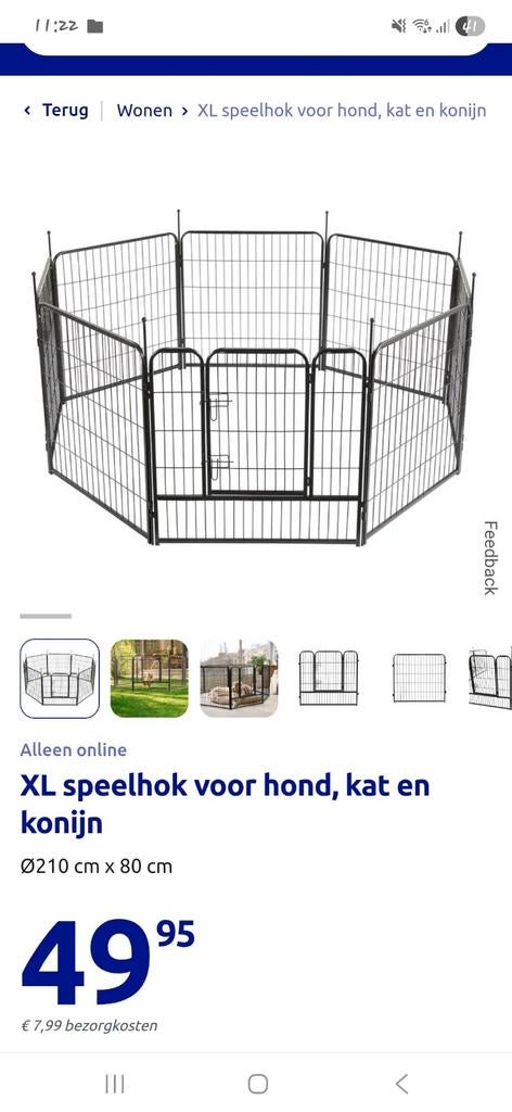 XL speelhok voor hond, kat en konijn, Ophalen, Nieuw, 110 cm of meer, Minder dan 65 cm