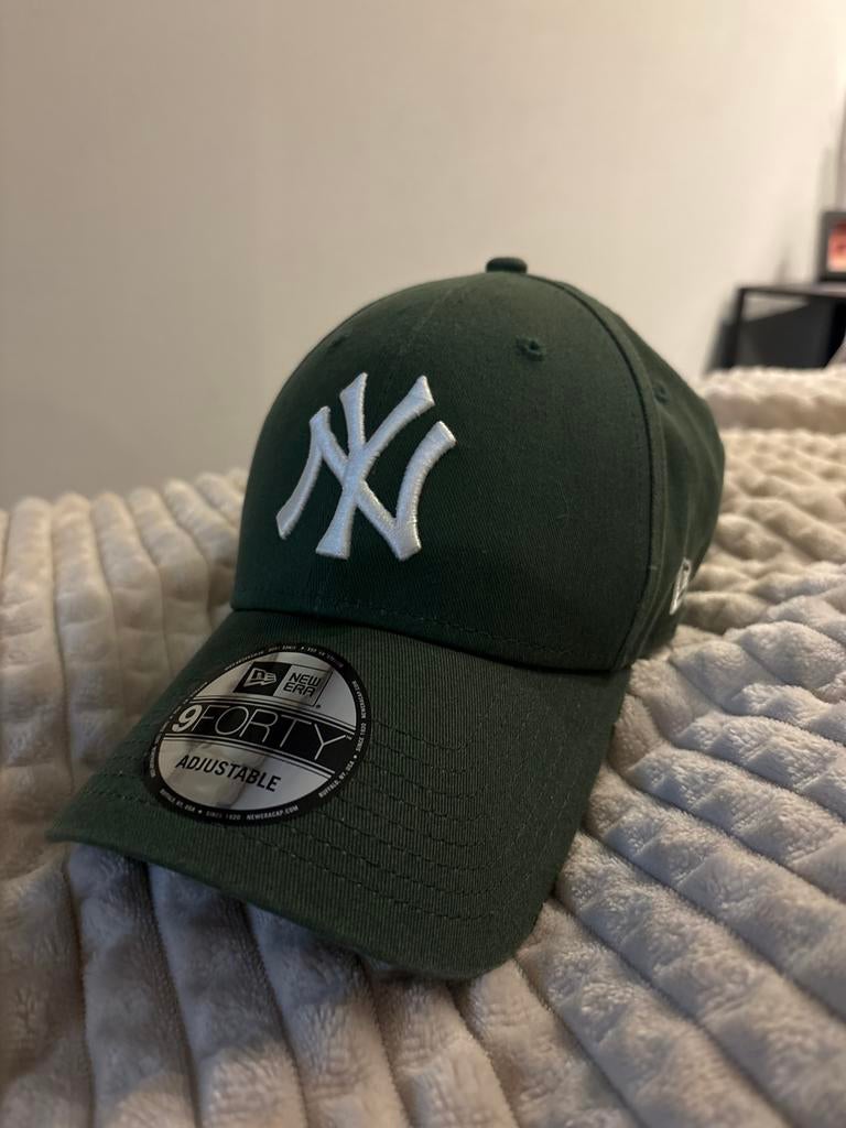 Groene New Era NY pet, Kleding | Dames, Hoeden en Petten, Ophalen of Verzenden, Zo goed als nieuw, One size fits all, Pet