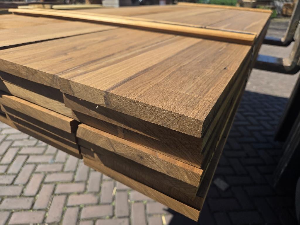 Hardhouten planken 2.2x20.0 cm - nr: HP124, Tuin en Terras, Palen, Balken en Planken, Ophalen, Planken, Nieuw, Hardhout