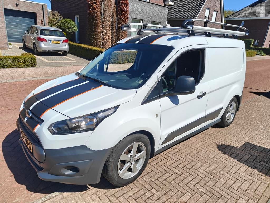 Ford Transit Connect 2014 (120pk) + inrichting + winterset, Zwart, 4 cilinders, Wit, Origineel Nederlands