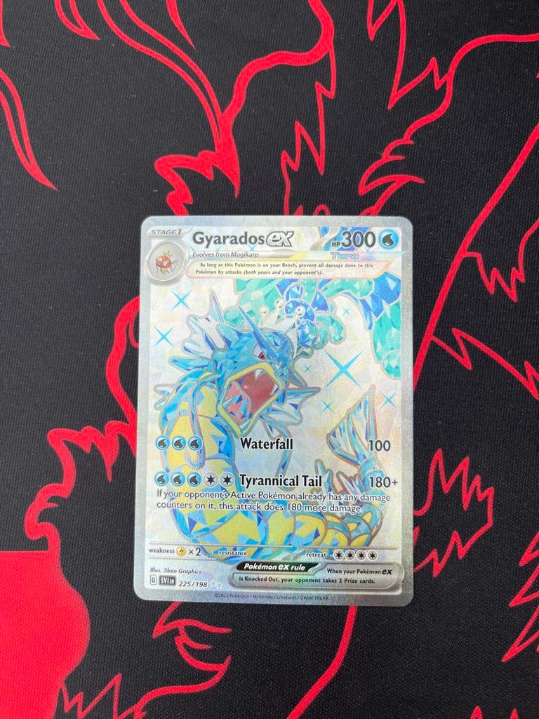 Gyarados ex 225/198 Pokémon Kaart, Ophalen of Verzenden, Zo goed als nieuw, Losse kaart, Foil