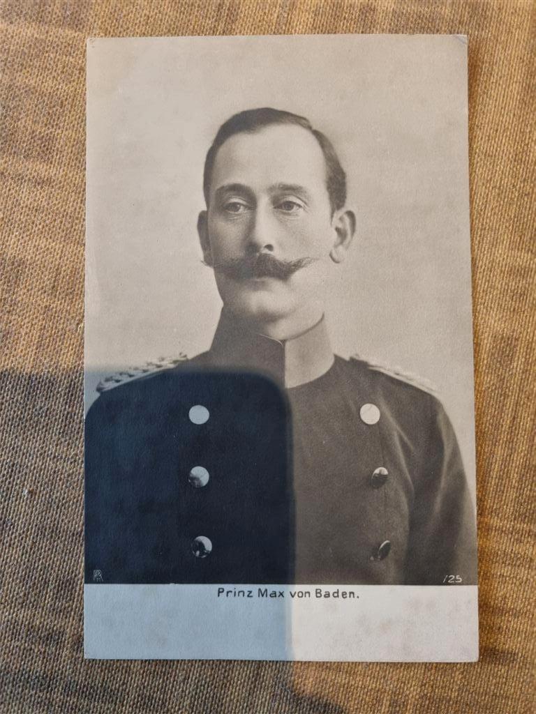 Prinz Max von Baden zeldzame postkaart, Ophalen of Verzenden, Voor 1920, Ongelopen, Frankrijk