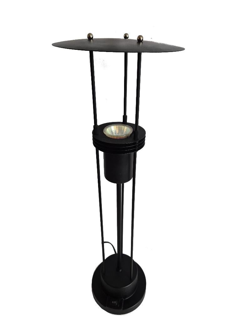 Mooie grote vintage post moderne tafellamp design Frandsen, Ophalen of Verzenden, Gebruikt, Metaal, 50 tot 75 cm