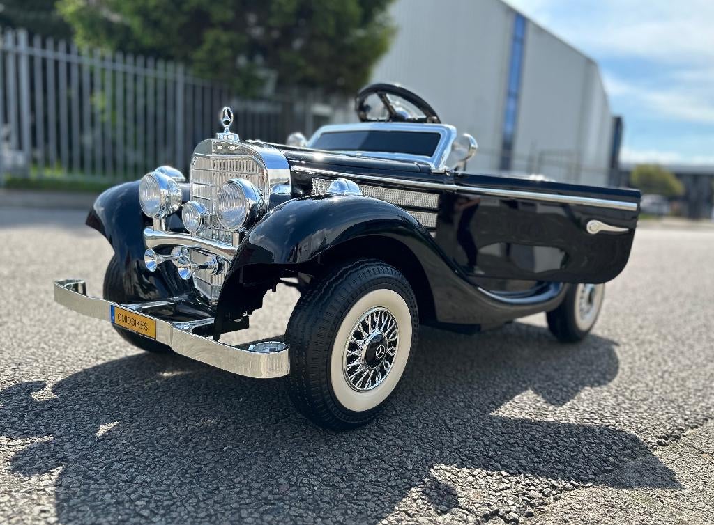 Mercedes-Benz Typ 540K 12v metallic zwart, Bluetooth, leder, Ophalen of Verzenden, Nieuw