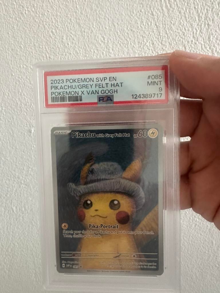 Pikachu Van Gogh Psa 9, Ophalen of Verzenden, Zo goed als nieuw