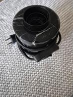 Zwarte marmeren lampvoet, 60 watt of meer, Overige typen, Zo goed als nieuw, Modern, Marmer