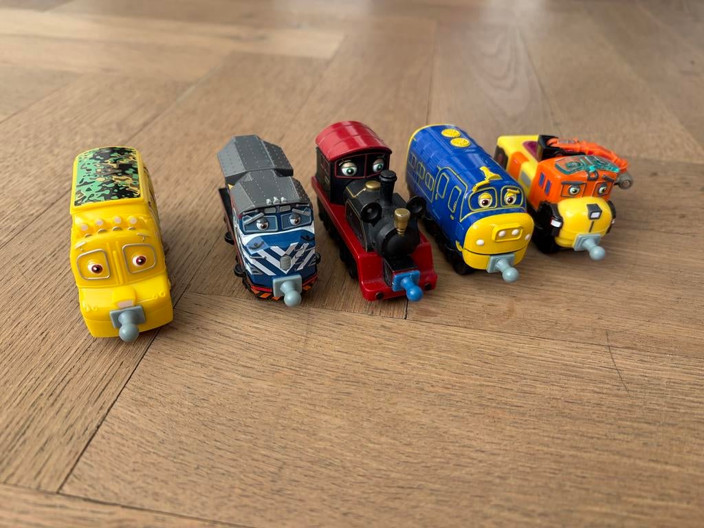 Chuggington Treintjes: Zack, Brewster, Mtambo, Tomy, Skylar, Ophalen of Verzenden, Gebruikt