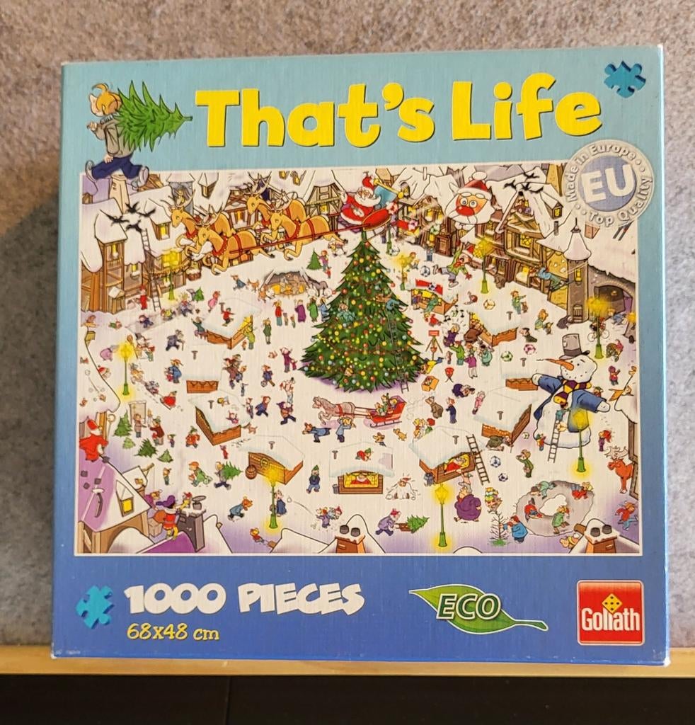 Puzzel that's life 1000 stukjes, Ophalen, 500 t/m 1500 stukjes, Zo goed als nieuw