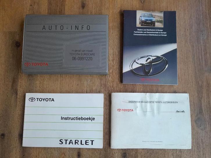 Org. INSTRUCTIEBOEKJE in org. MAPJE - TOYOTA STARLET P9, Auto diversen, Handleidingen en Instructieboekjes, Verzenden