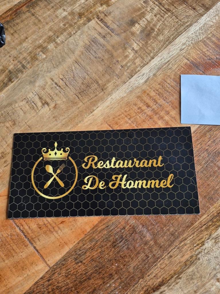 Cadeaubon Restaurant De Hommel Beek en Donk twv 30 euro, Twee personen, Cadeaubon, Overige typen