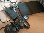 PlayStation 2 Slim met controller en 8 games, Spelcomputers en Games, Gebruikt, Zwart, Met games, Ophalen of Verzenden