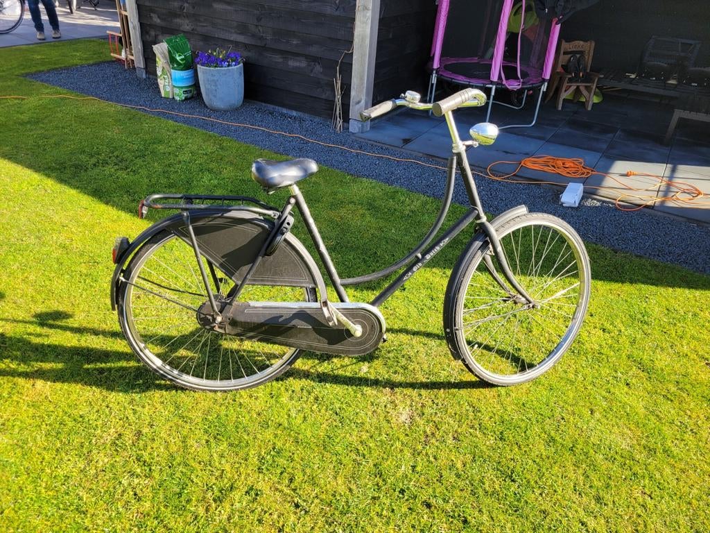 Damesfiets zonder versnellingen, Ophalen