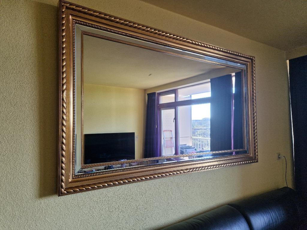 Spiegel, Huis en Inrichting, Woonaccessoires | Spiegels, Ophalen, 100 tot 150 cm, 125 cm of meer, Zo goed als nieuw