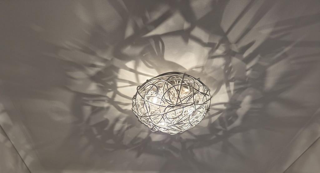 Design plafonnière, plafondlamp, Huis en Inrichting, Ophalen of Verzenden, Nieuw, Metaal