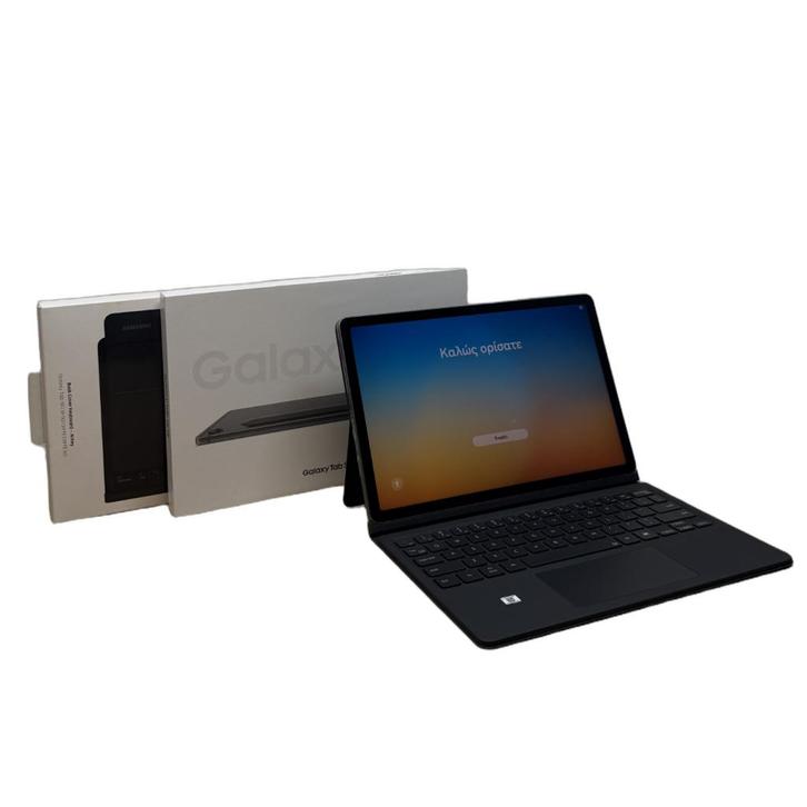Samsung Galaxy Tab S9 FE 128GB Grijs + Book Cover Keyboard, Computers en Software, Android Tablets, Zo goed als nieuw