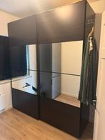 Donkerbruine kledingkast, Ophalen, Zo goed als nieuw, 50 tot 75 cm, 200 cm of meer
