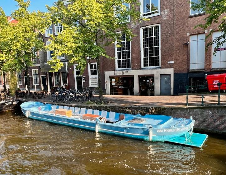 Rondvaartboot “Venetië” te koop – 40 personen + biertap, Watersport en Boten, Motorboten en Motorjachten, Gebruikt, Staal, 12 meter of meer