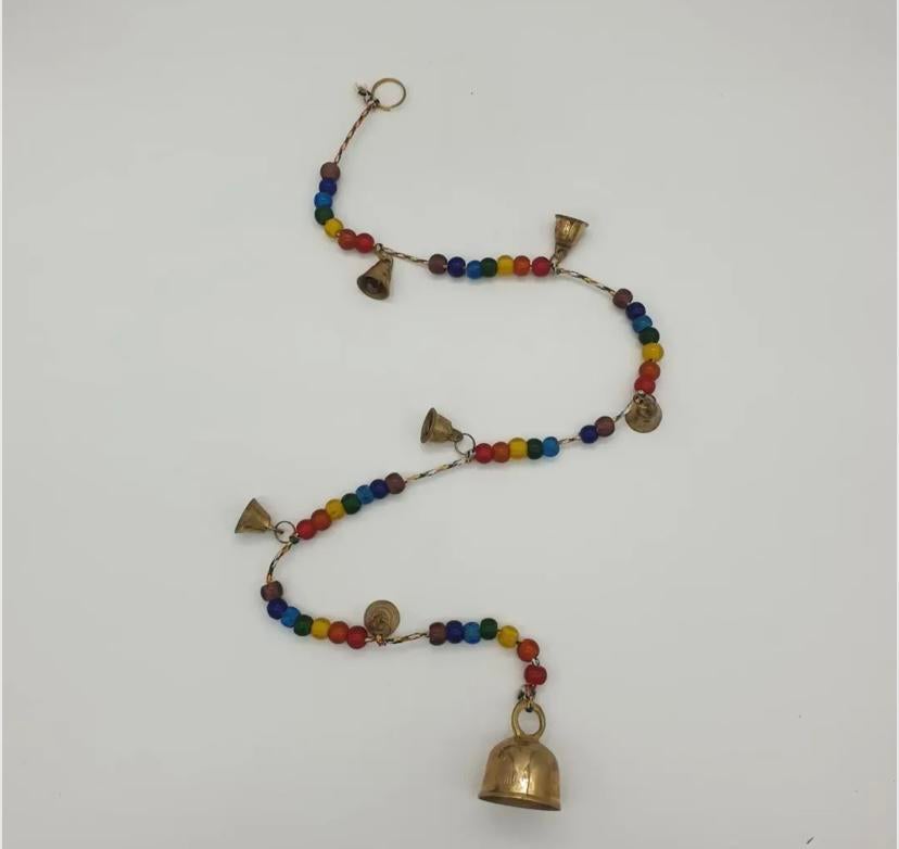 Belkoord chakra/regenboog 7 bellen - Chakra rainbow bellcord, Huis en Inrichting, Woonaccessoires | Overige, Ophalen of Verzenden