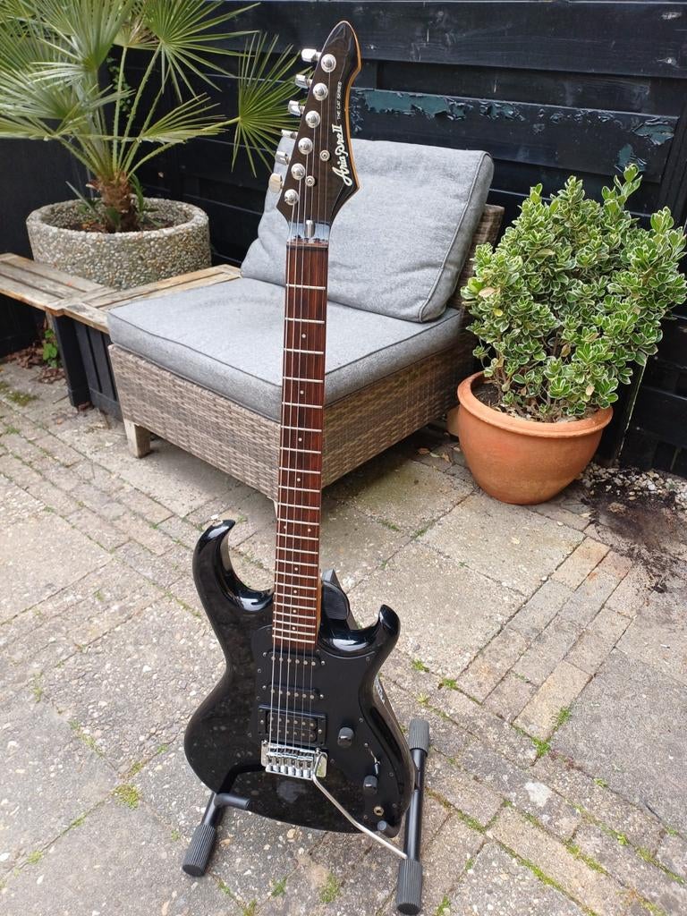 Aria Pro II The Cat 80's in nette staat, Ophalen of Verzenden, Gebruikt, Solid body, Overige merken