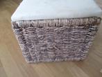 Rieten opbergmand ( vierkant )., Huis en Inrichting, Woonaccessoires | Schalen en Manden, Ophalen, Gebruikt, Mand, Vierkant