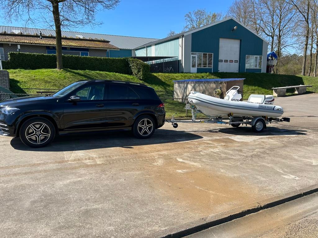 HiGHFIELD 390 OCEAN MASTER 50pk evinrude plus trailer, Watersport en Boten, Aluminium, Benzine, Minder dan 70 pk, Ophalen