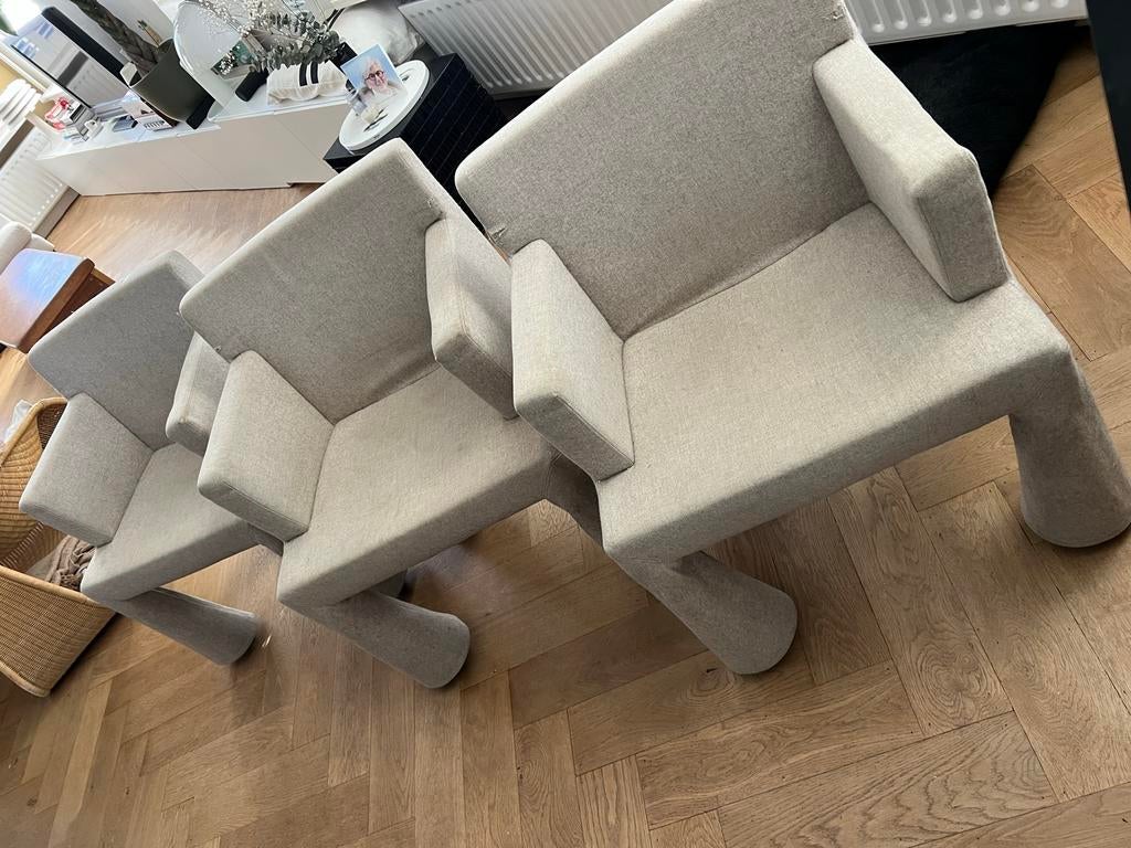 VIP CHAIR eetkamer stoel van MOOOI, Huis en Inrichting, Stoelen, Ophalen, Gebruikt, Drie, Stof