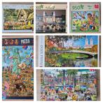 6 puzzels New York, A'dam, Disney, Kabouter 1000 stukjes, Ophalen of Verzenden, 500 t/m 1500 stukjes, Gebruikt, Legpuzzel