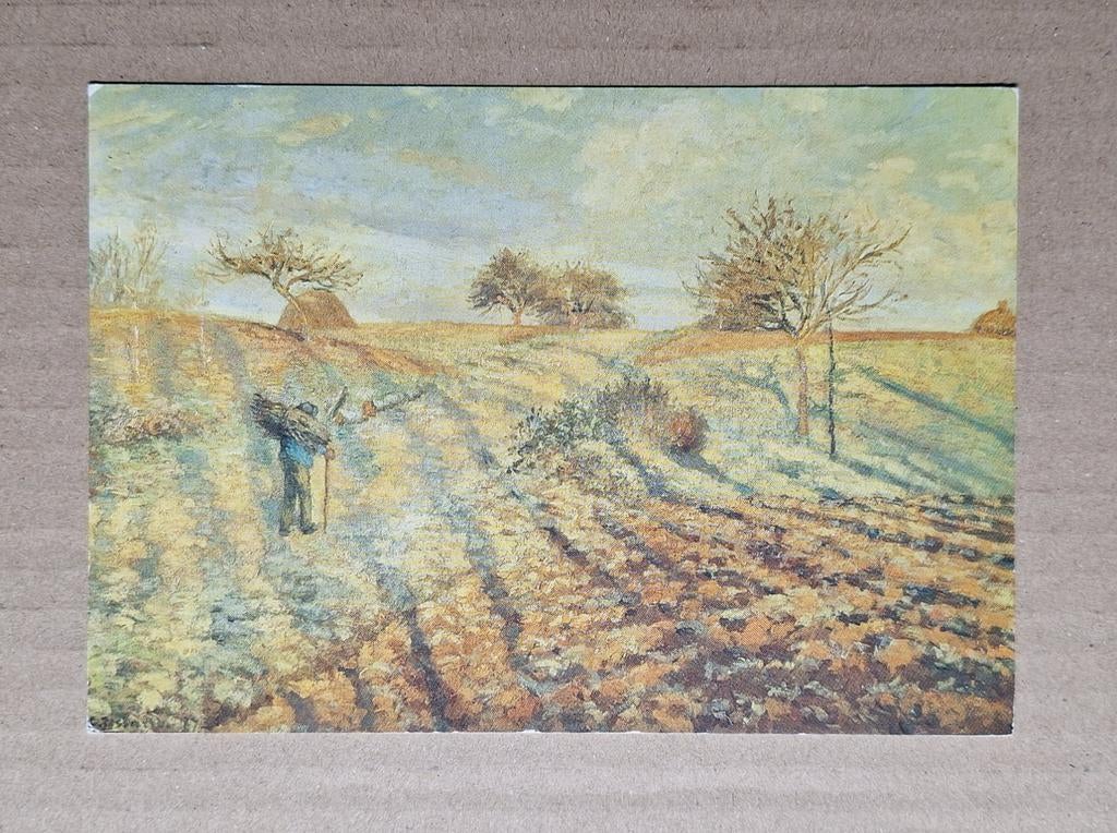 Camille Pissarro - Gelée blanche, 1873. Musée Jeu de Paume., Ophalen of Verzenden, 1960 tot 1980, Ongelopen, Overige thema's