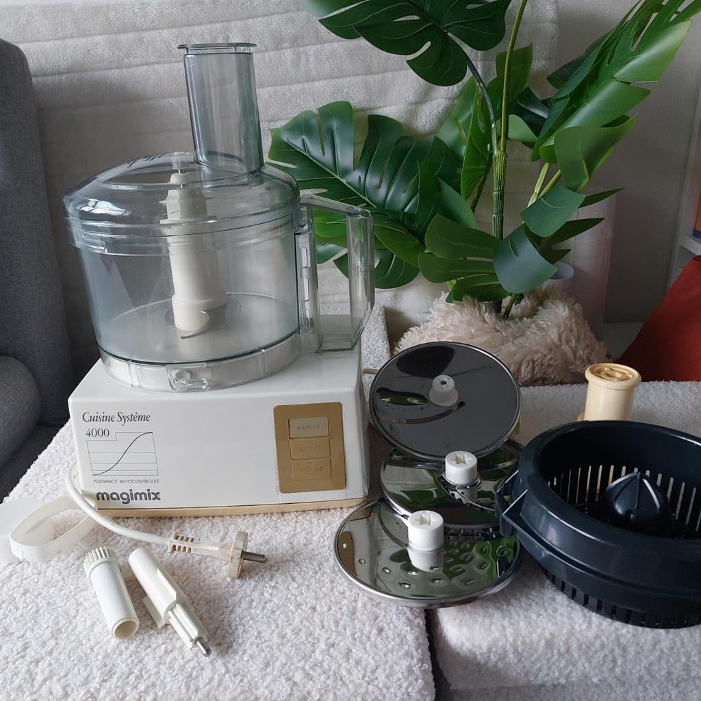 KEUKENMACHINE Magimix 4000 veel extra schijven & citruspers., Ophalen of Verzenden