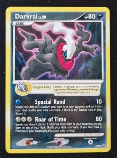 Darkrai Lv.50 Pokémon kaart (DP24 Promo), Ophalen of Verzenden, Gebruikt, Losse kaart