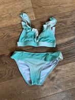 Beachwave Bikini - Mintgroen met Ruches maat 134/140, Kinderen en Baby's, Bikiniset, Meisje, Nieuw, Ophalen of Verzenden