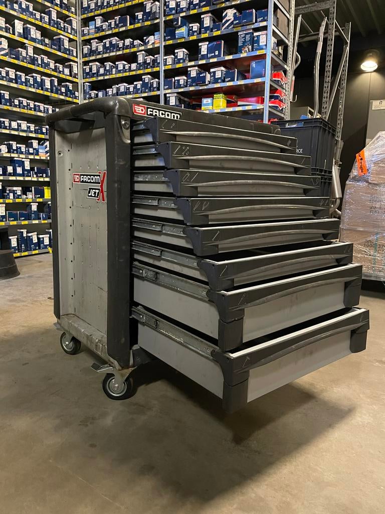 Gereedschapwagen Facom Jet XL gedeeltelijk gevuld, Auto diversen, Autogereedschap, Ophalen of Verzenden, Gebruikt