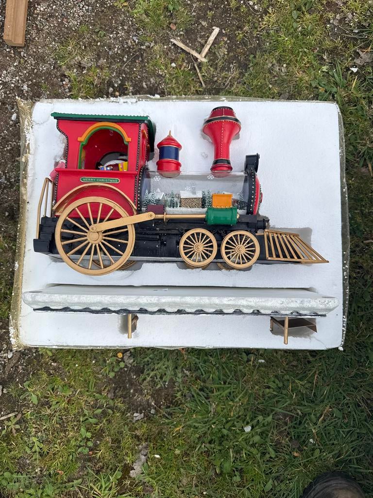 Kerstdecoratie trein ‘christmas express’, Ophalen, Gebruikt