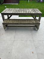 Gratis houten tuintafel, Tuin en Terras, Ophalen, Gebruikt, Rechthoekig, Hout