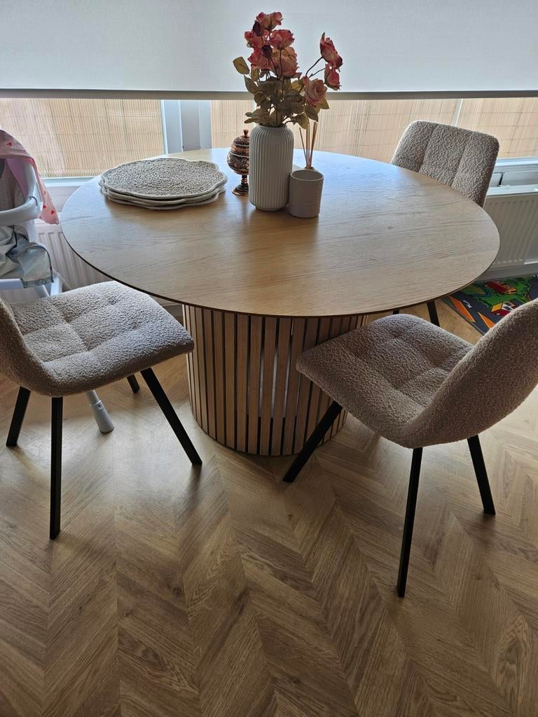 Eettafel en salontafel set, rond, Ophalen