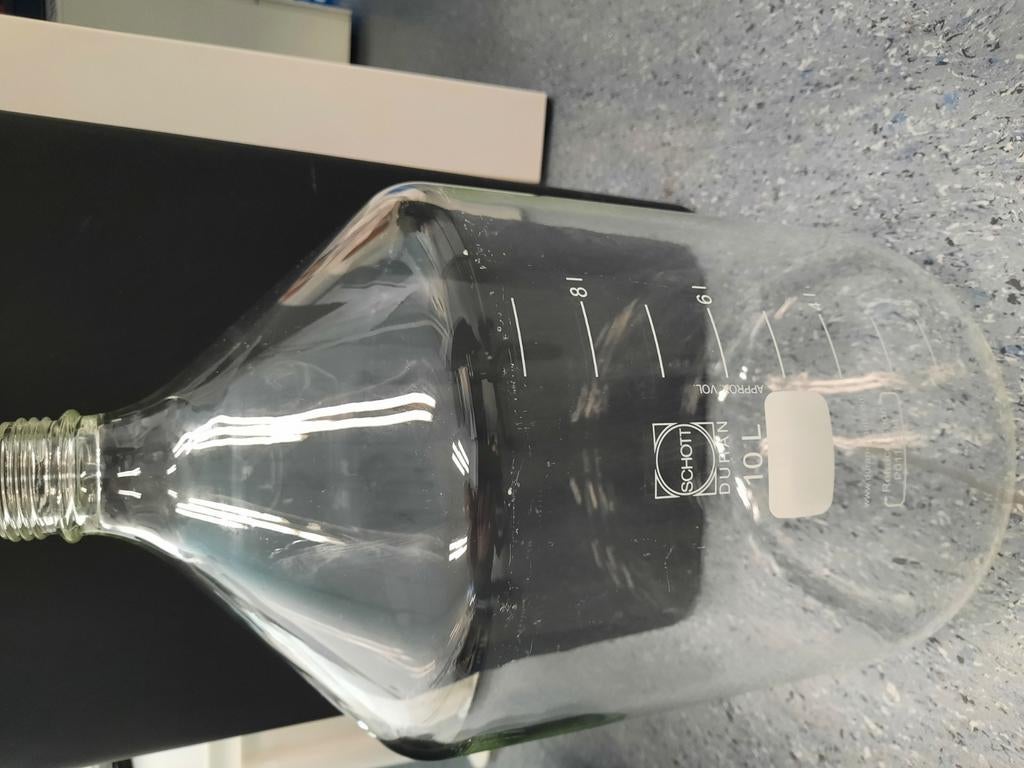 Schott Duran Fles 10 Liter GL45 met Dop, Ophalen
