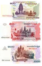 6 Bankbiljetten Cambodja., Ophalen of Verzenden, Zuidoost-Azië, Setje