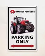 Massey Ferguson tractor parking only reclamebord van metaal, Ophalen of Verzenden, Nieuw, Auto's