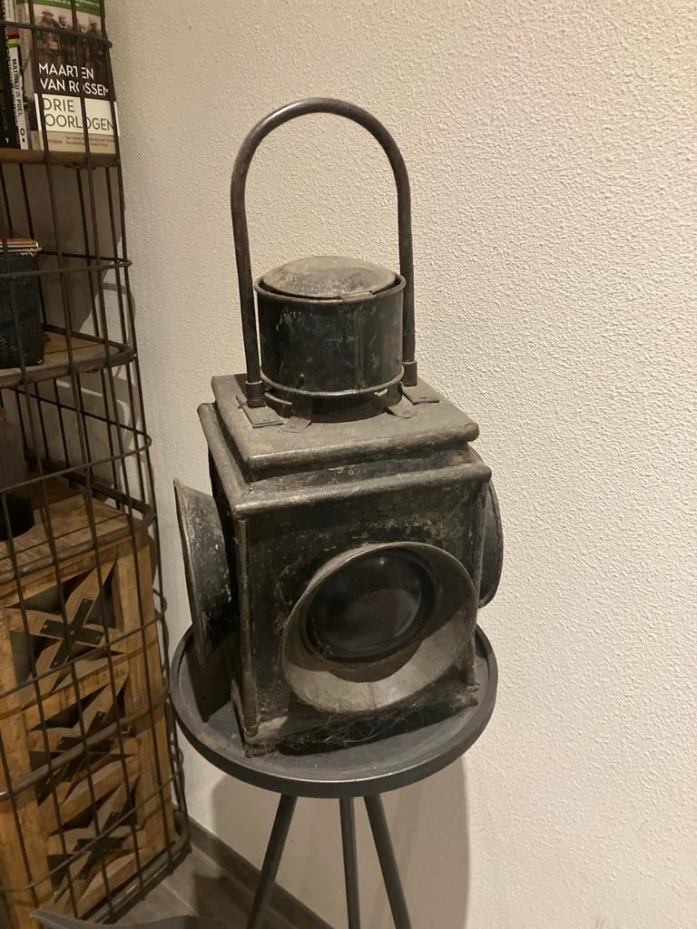 Vintage treinlamp / seinlamp, Antiek en Kunst, Ophalen of Verzenden