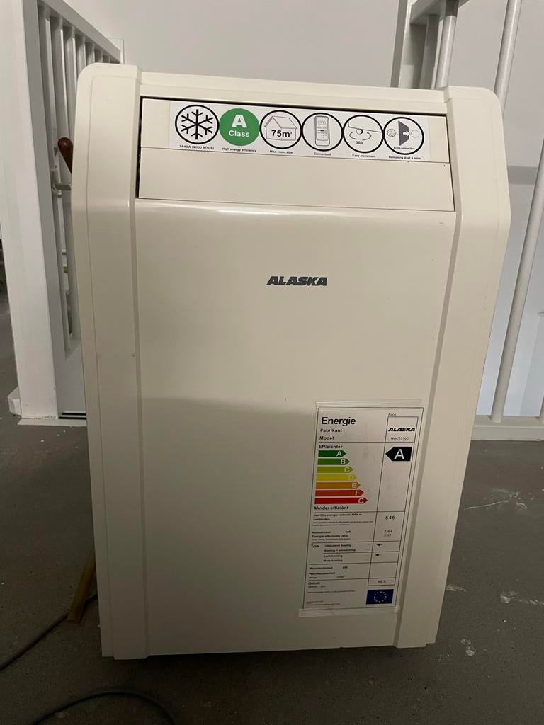 Alaska mobiele airco, Ophalen, Gebruikt, Minder dan 60 m³, 3 snelheden of meer