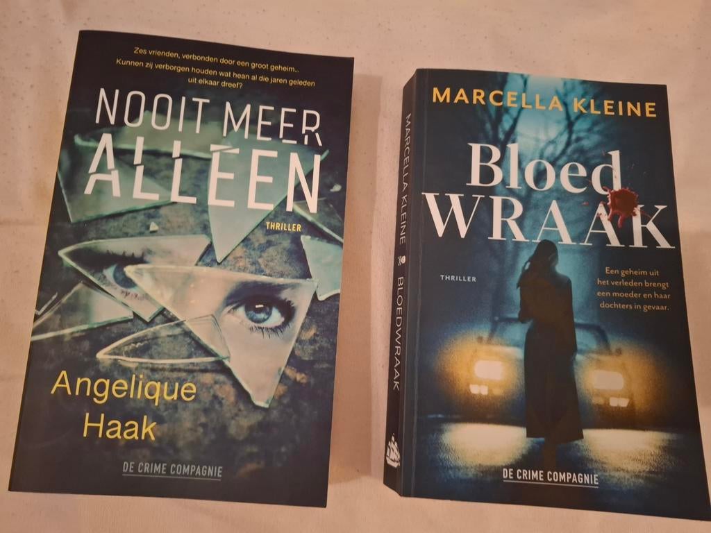 Spannende thrillers van De Crime Compagnie, Ophalen of Verzenden, Zo goed als nieuw, Angelique Haak, Marcella Kleine, Nederland