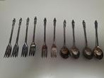 verzilverde lepeltjes en vorkjes bijbels, Ophalen of Verzenden