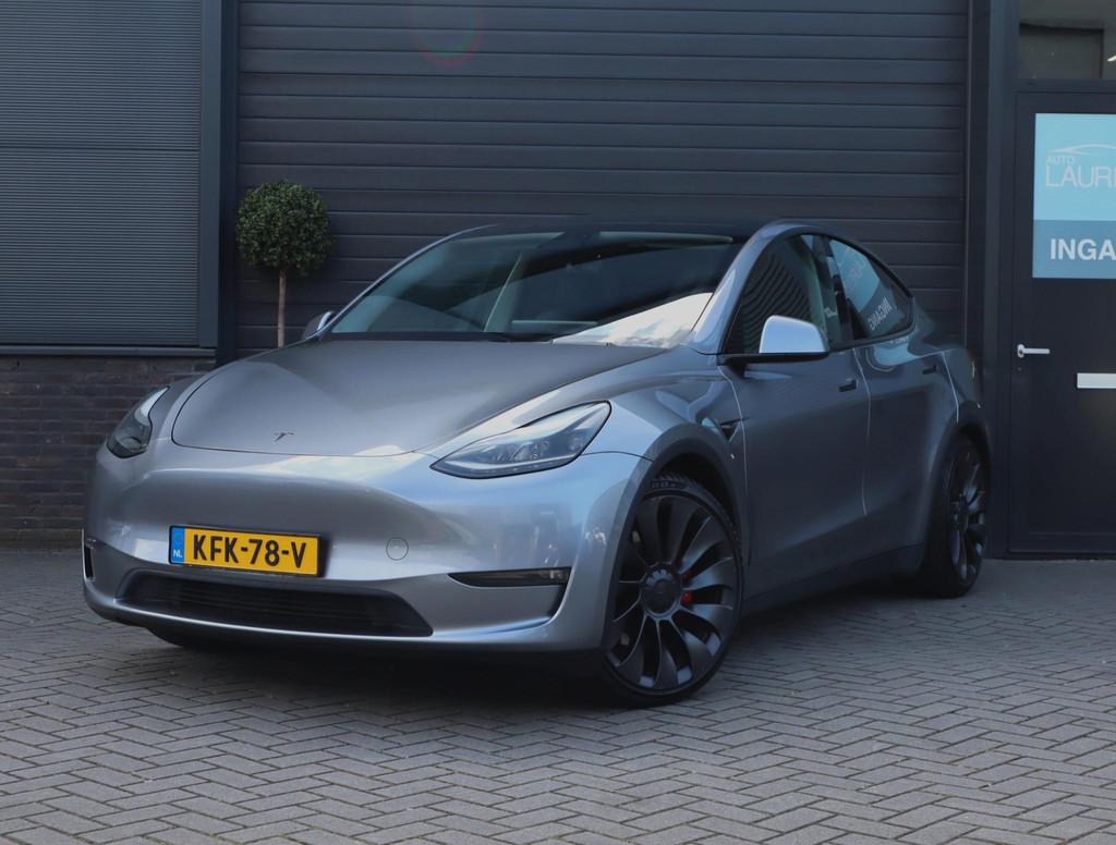 Tesla Model Y Performance AWD 75 kWh | 95.6% SOH | Trekhaak, Auto's, Tesla, Automaat, Gebruikt, 462 pk, 1972 kg